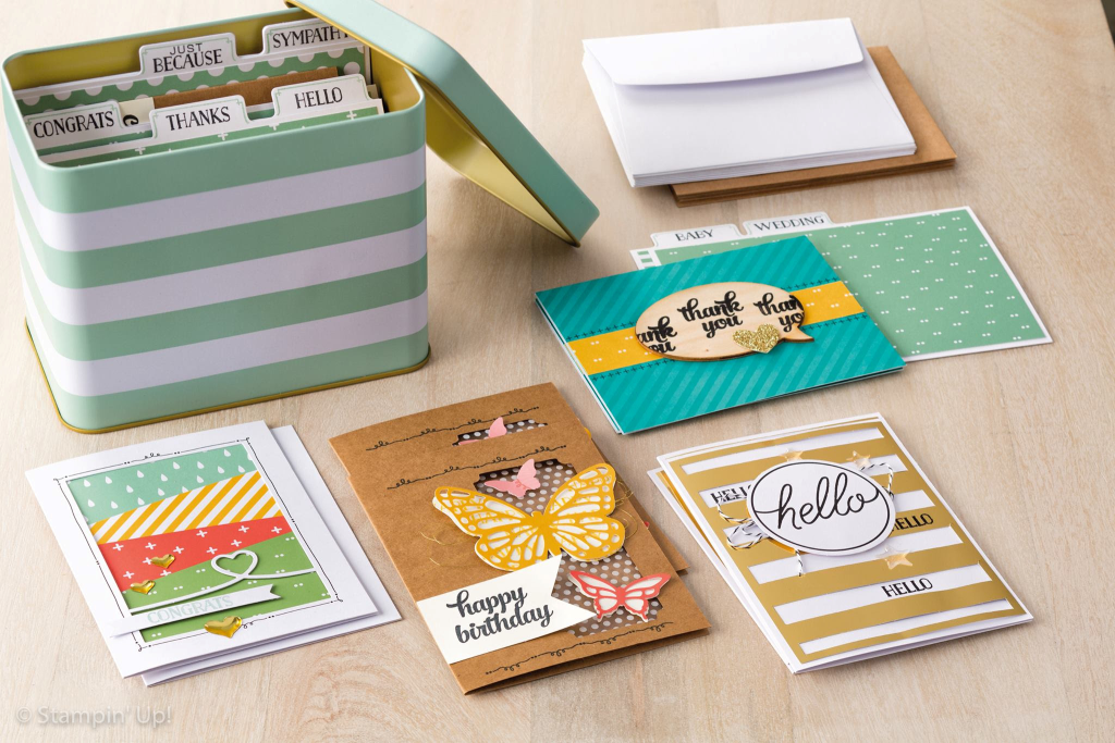 stampin up tin of cards project kit