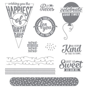 sweet stack photopolymer stamp set by stampin up 