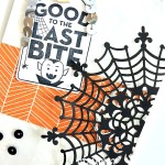 happy haunting stampin up designer series paper holloween treat bag