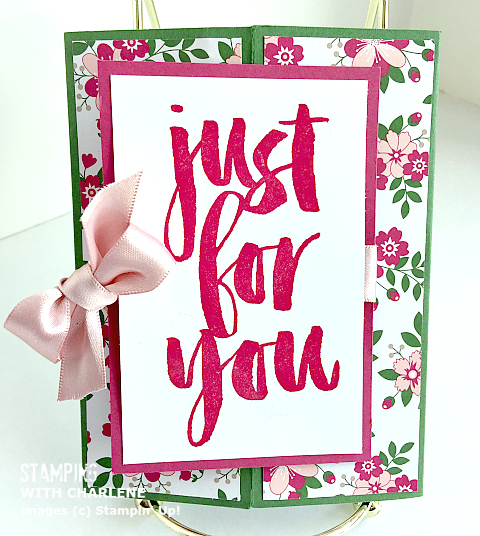easy love blossoms designer series paper greeting card