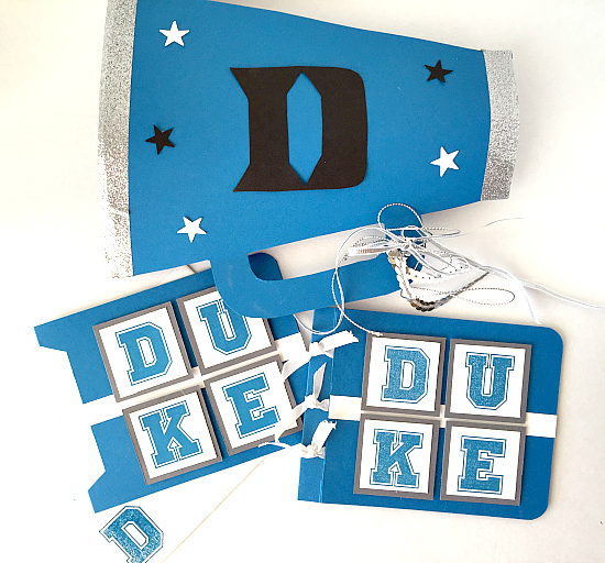 make a duke blue devils megaphone template