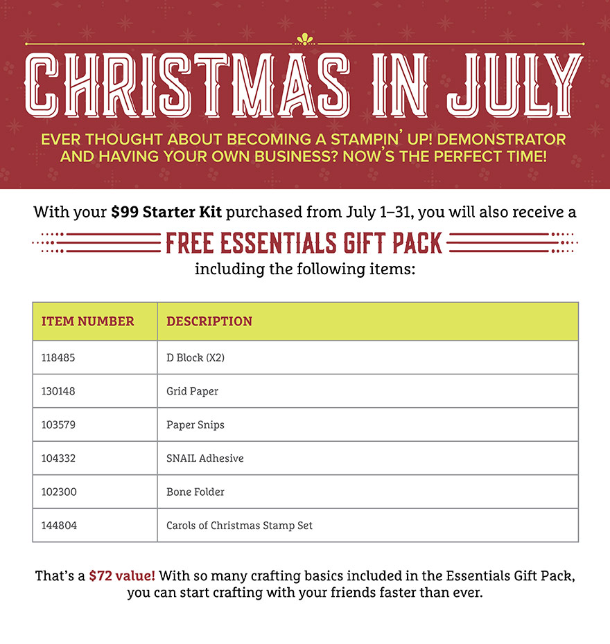 july hostess code, bonus days, christmas in july