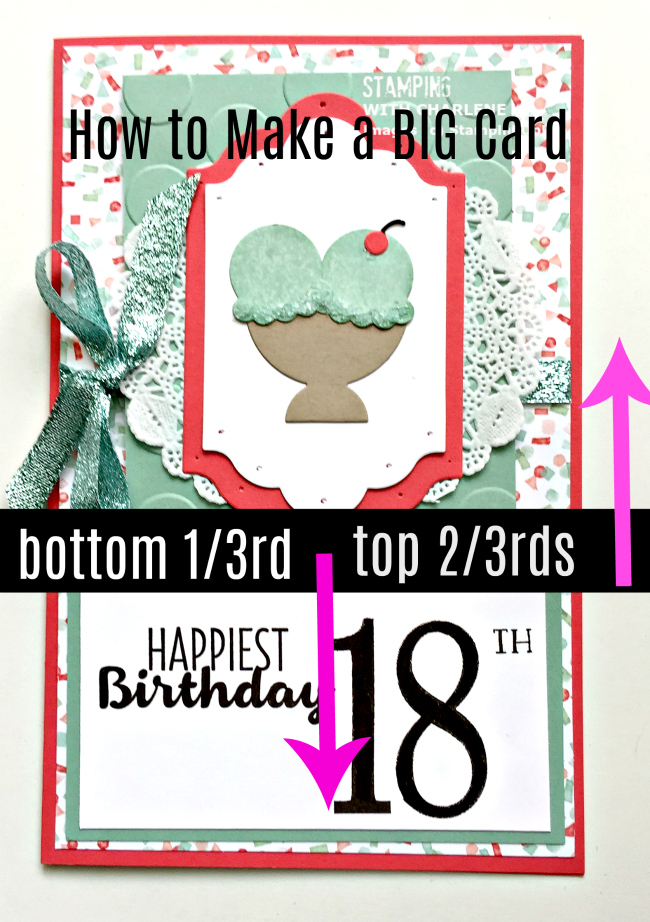how to make a big card
