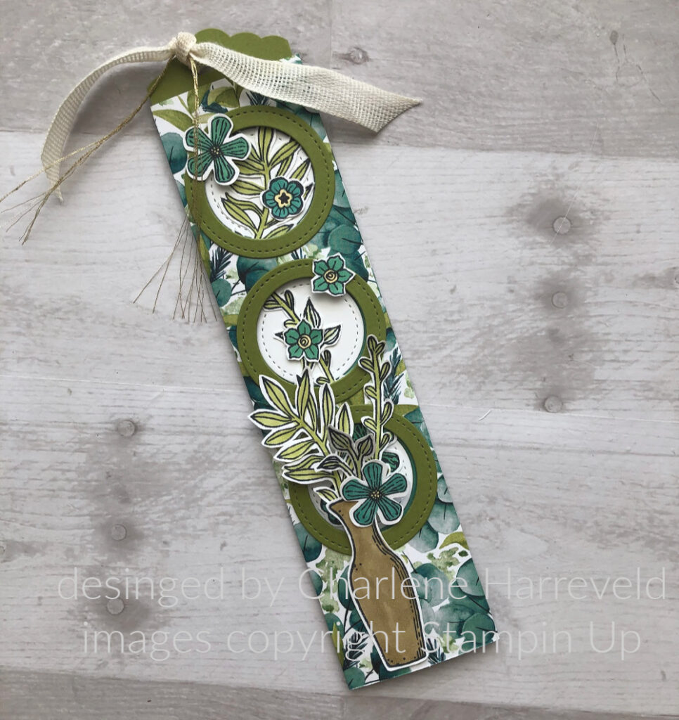 basket of blooms slider bookmark card