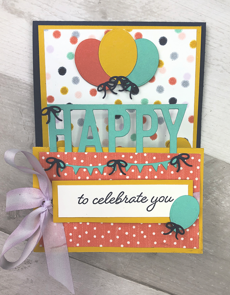 "So Much Happy" Double Easel Fold Card