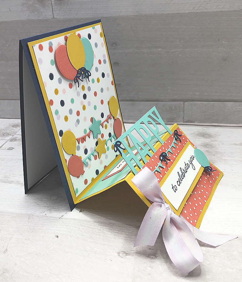 Stampin Up "So Much Happy" Double Easel Fold Card