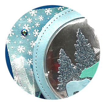 Stampin Up Snow Globe Scenes Shaker Card