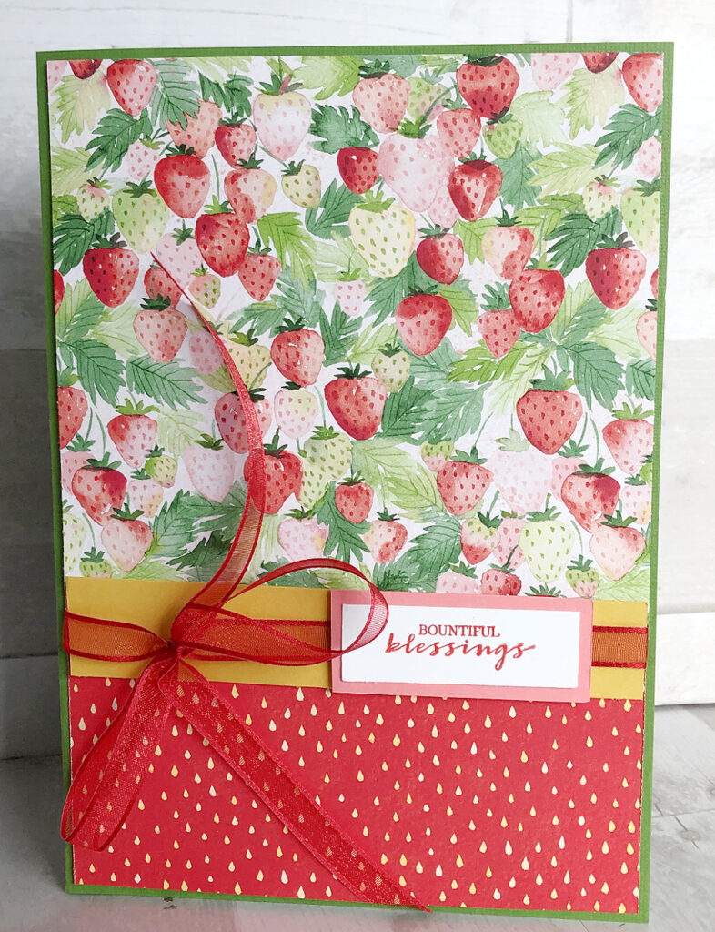 make a perpetual birthday calendar with stampin up berry blessings stamp set and berry delightful designer series paper