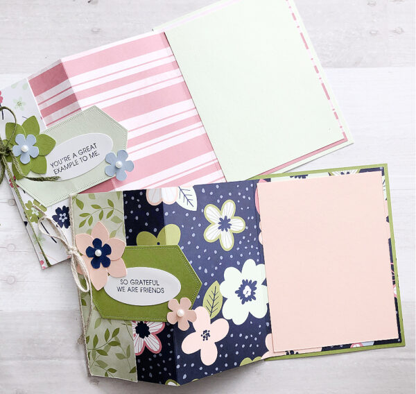 Easy Accordion Fold Card Tutorial - Stamping with Charlene