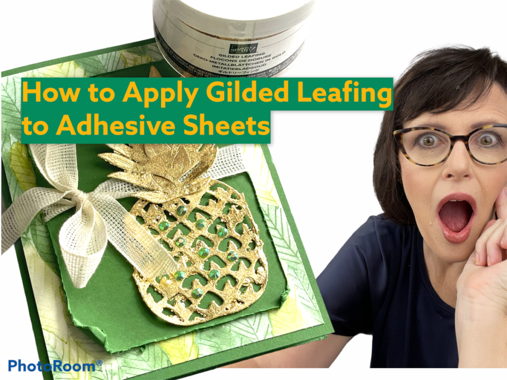 how to apply gilded leafing to adhesive sheets