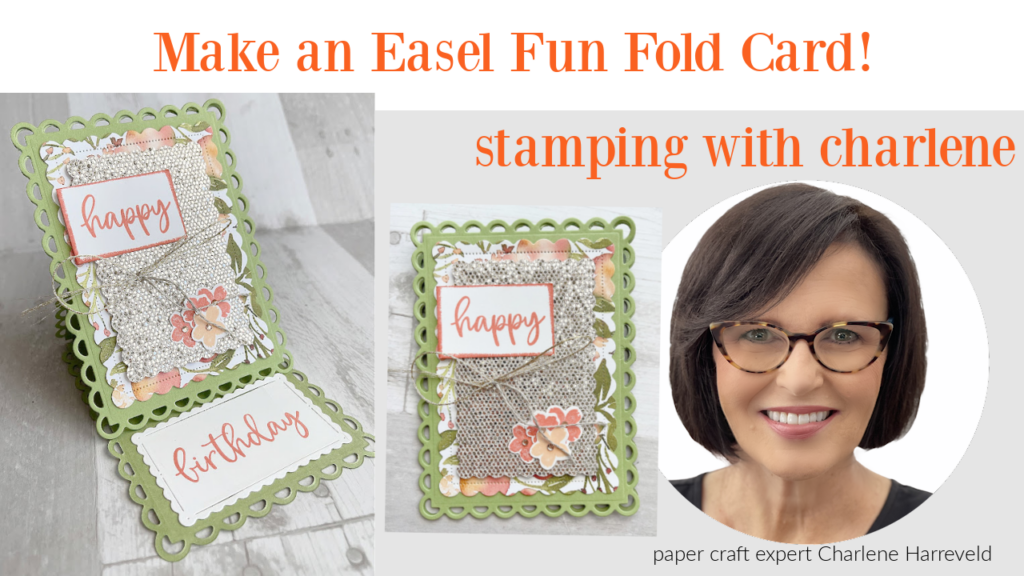 easy easel fun fold card scalloped contours dies