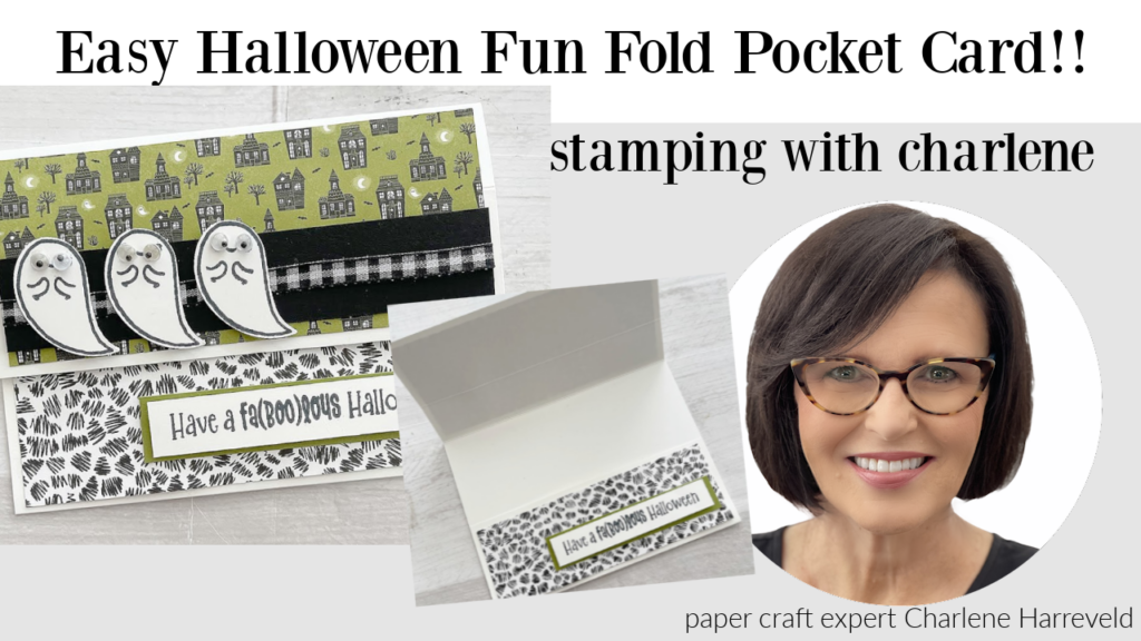 halloween fun fold card stampin up cutest halloween bundle