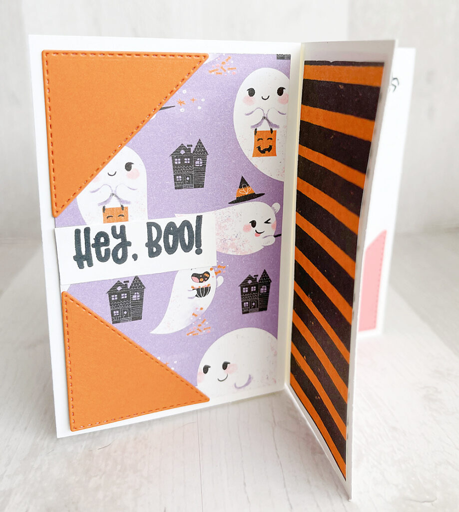 pinwheel fun fold card tutorial stampin up cutest halloween bundle