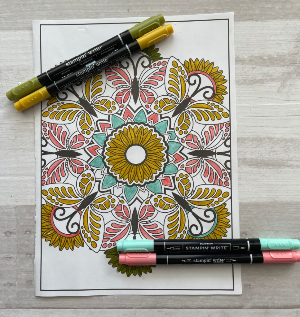 adult coloring techniques stampin up stampin write markers