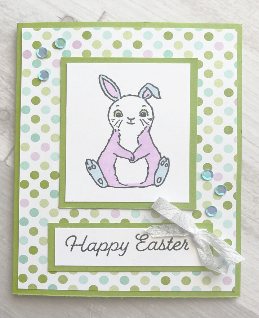 stampin up easter bunny carrot card 